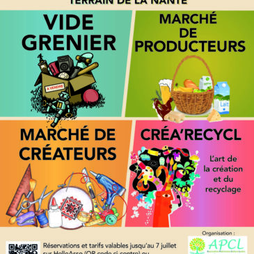 Vide-grenier, marché de producteurs, marché de créateurs et de créa’recyl 2022